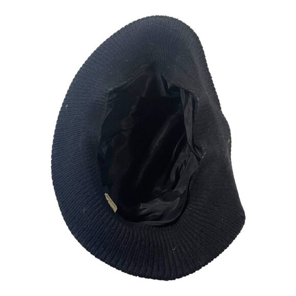 Vintage Amalgamated Glove Workers Union Made Knit Bucket Hat Black Grandpa Core - Picture 4 of 7